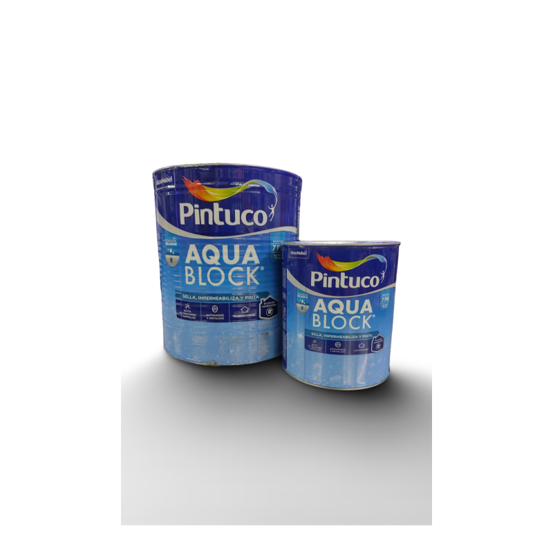 AQUA BLOK  IMPERMEABILIZA Y PINTA MARCA PINTUCO